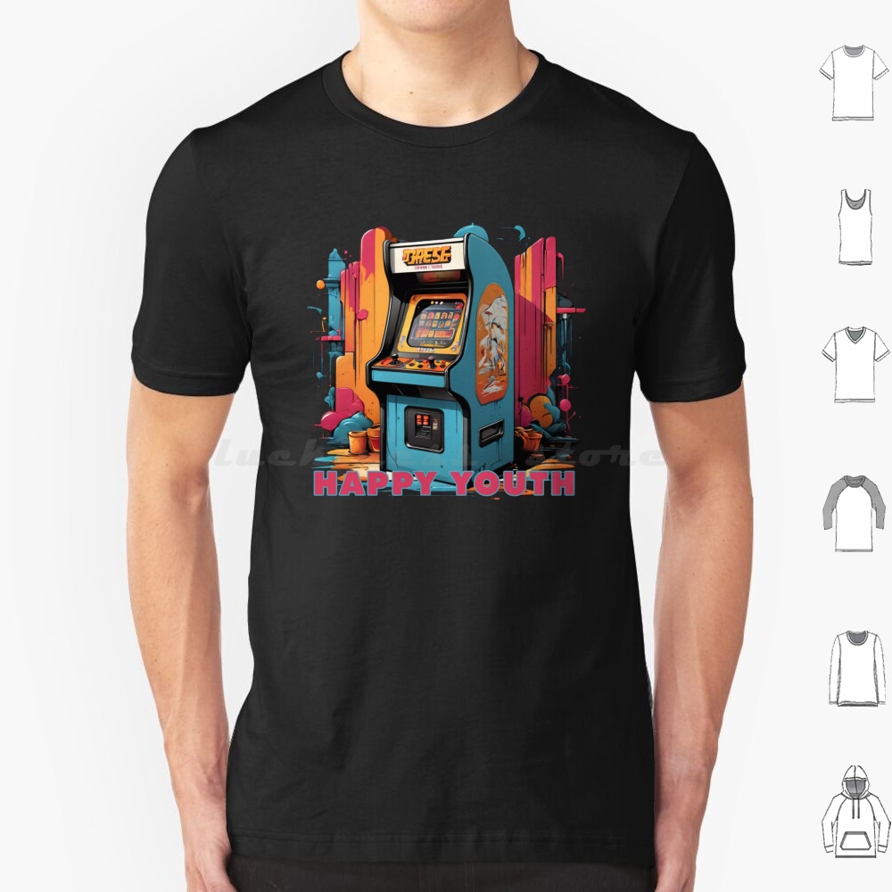 Arcade No - Mutlu Gençlik-Arcade Tişörtü Erkek Kadın Çocuk