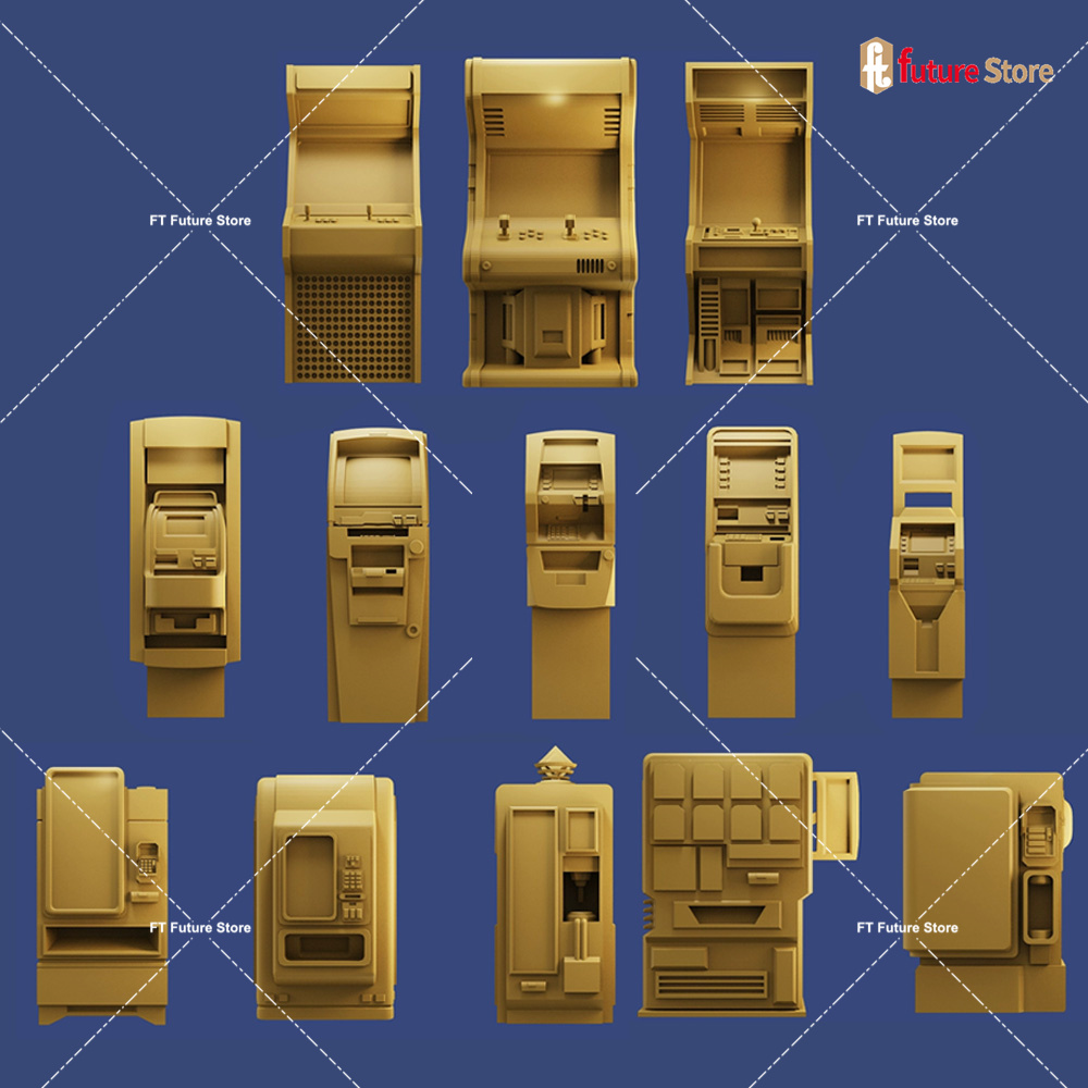 Arcade Toy Vending Machine - 3D Baskı 1/64 Arcade Oyunu Self-servis