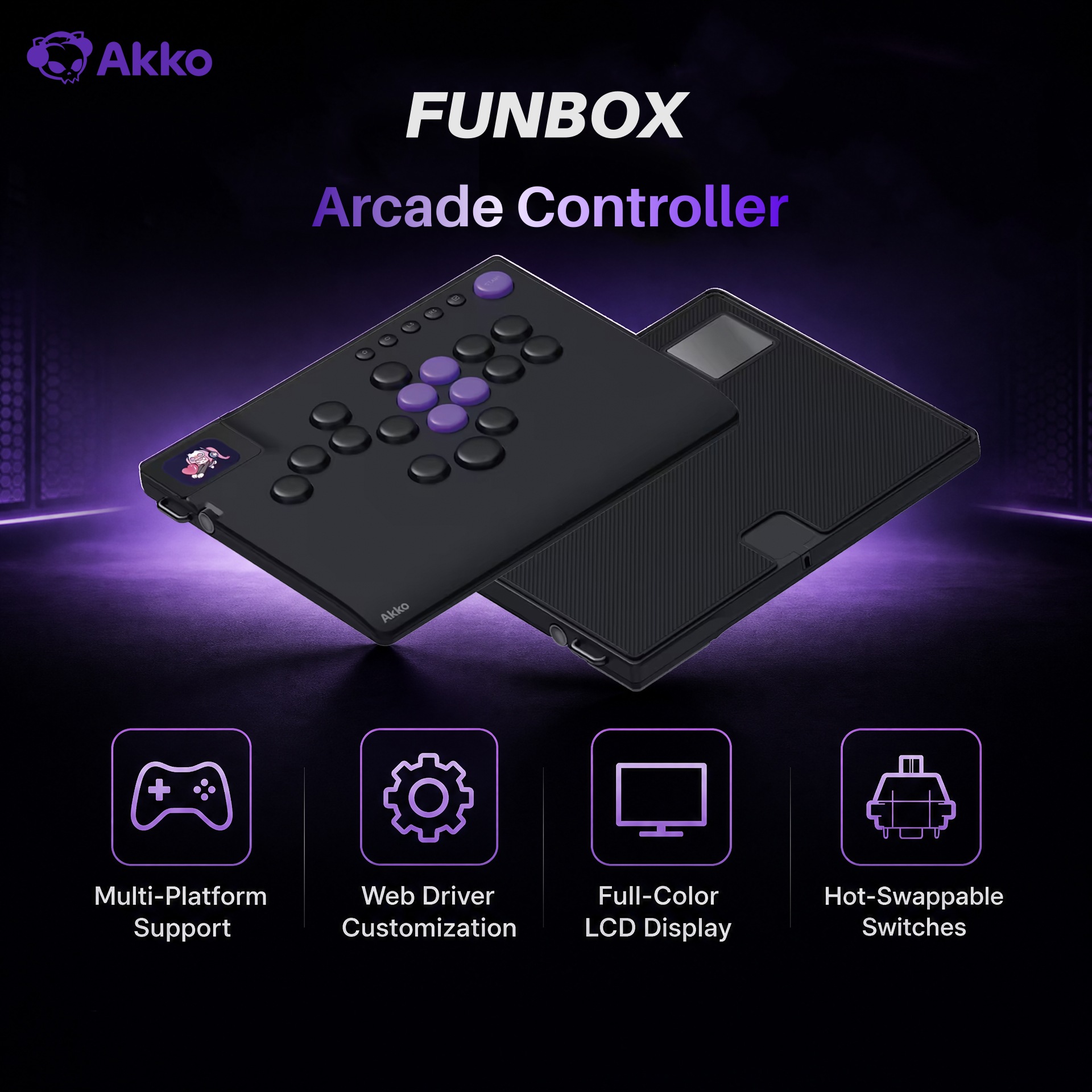 Arcade No - Akko FUNBOX Manyetik Kolu Olmayan Hitbox