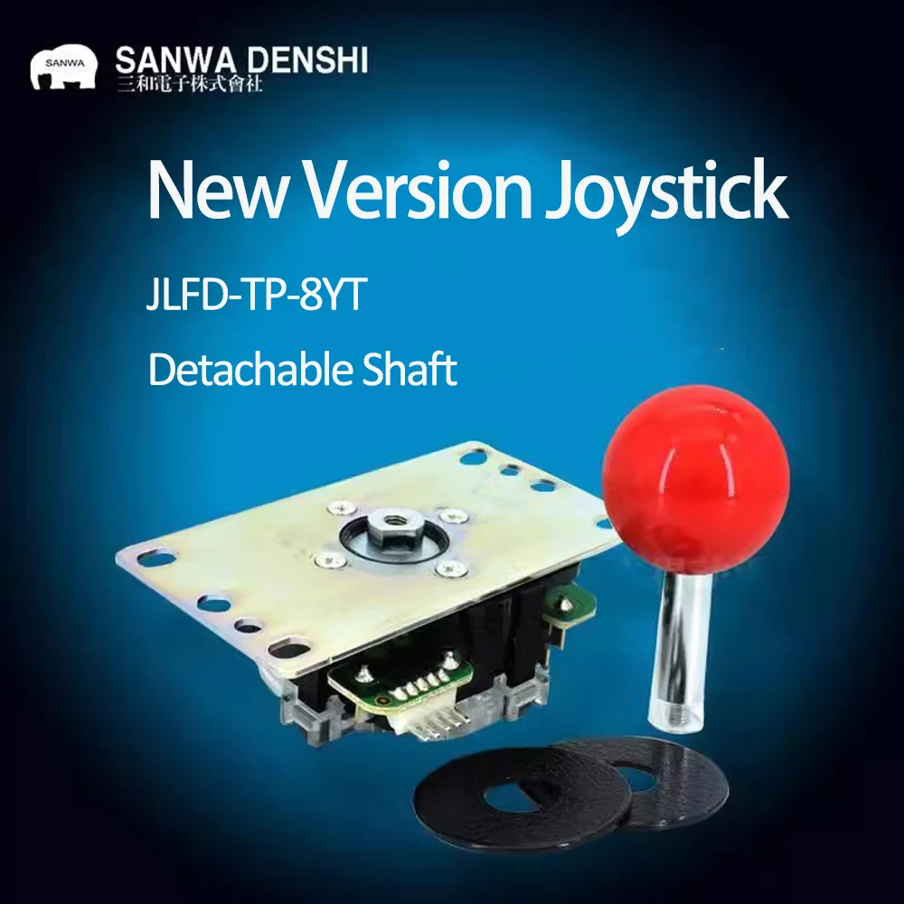 Arcade Game Jackpot - Orijinal Japonya SANWA joystick, JLFD-TP-8YT, Çıkarılabilir