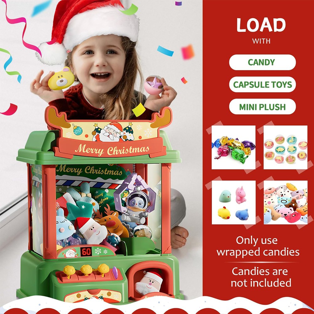 Noel pençe makinesi çocuklar i - Arcade Toy Vending Machine incelemesi ve fiyatı