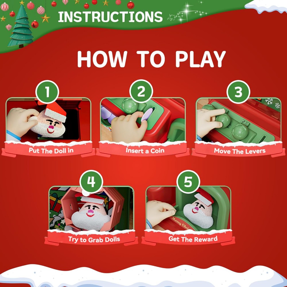 Noel pençe makinesi çocuklar i - Arcade Toy Vending Machine incelemesi ve fiyatı