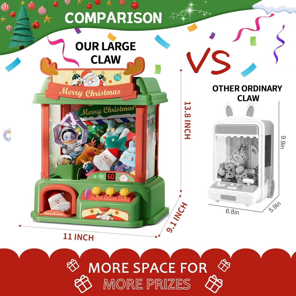 Noel pençe makinesi çocuklar i - Arcade Toy Vending Machine incelemesi ve fiyatı
