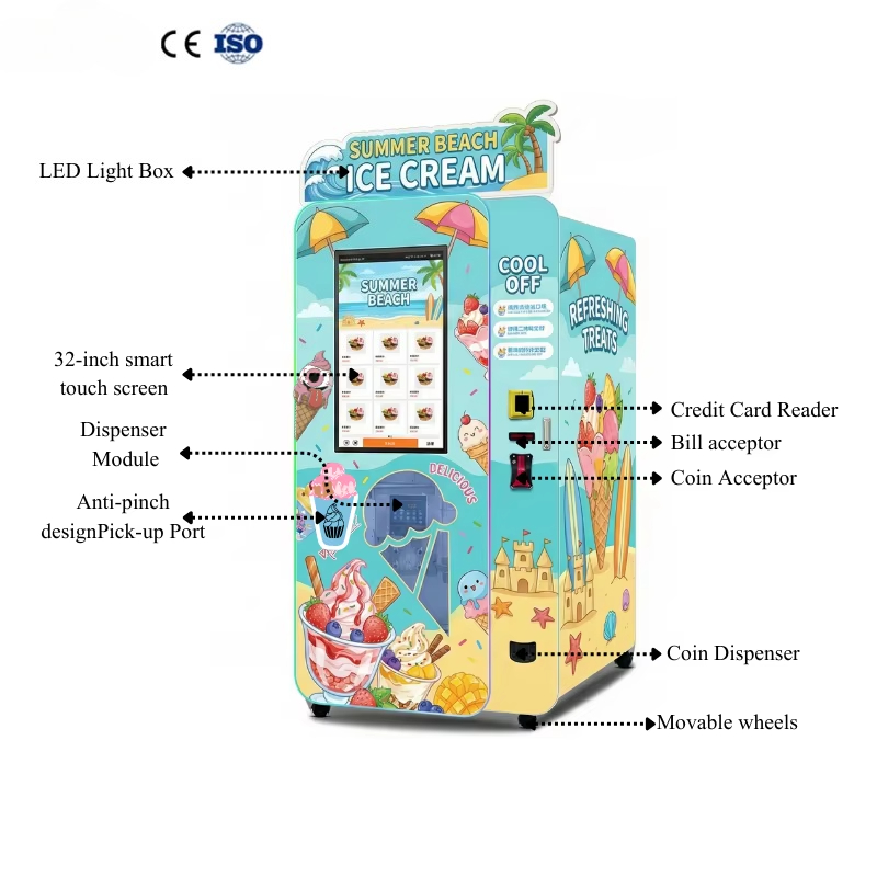 Dondurma Otomatı Otomatik Yumu - Commercial Vending Machine incelemesi ve fiyatı
