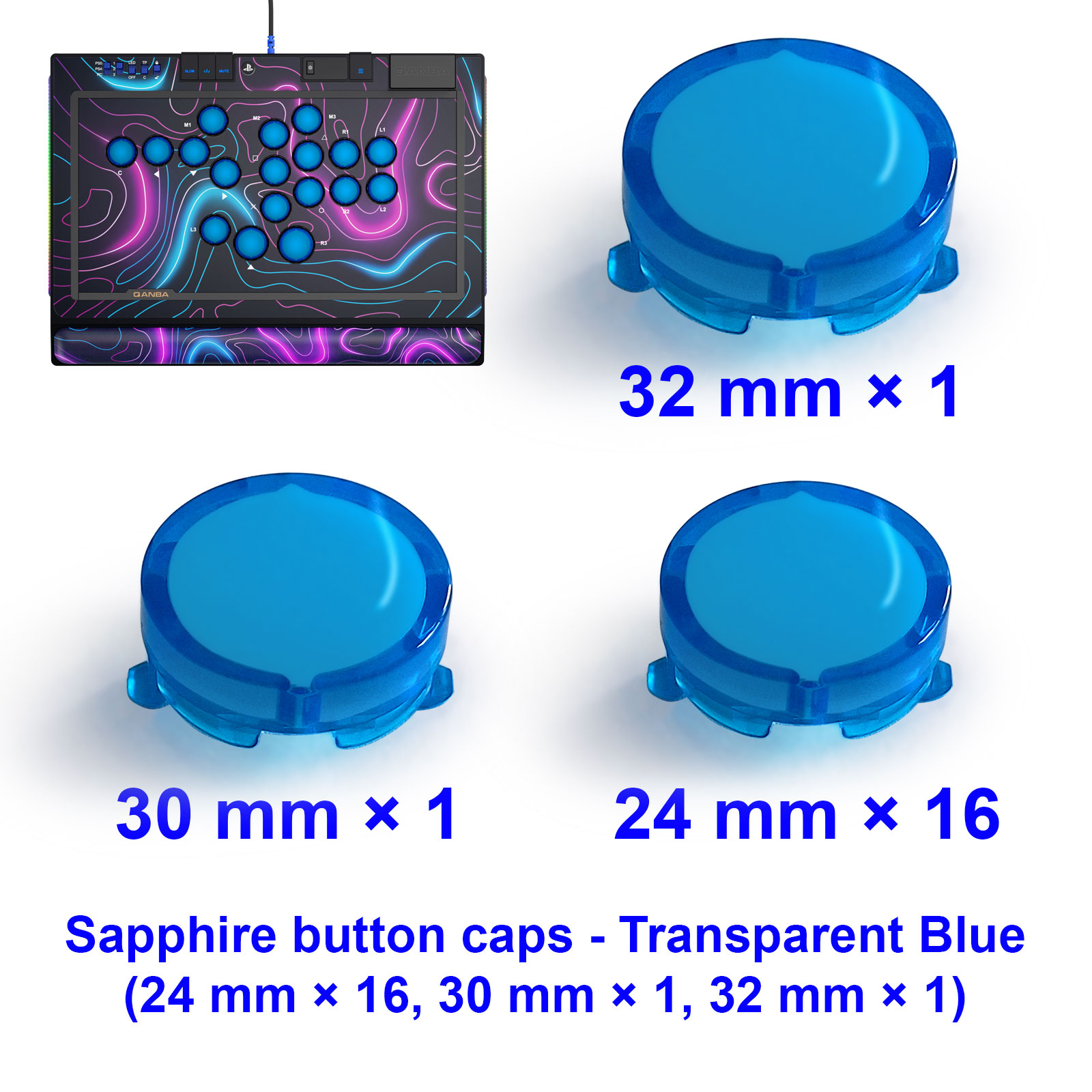 QANBA SAPPHIRE S1 Düğme Kapağı - Arcade Games & Vending Co incelemesi ve fiyatı