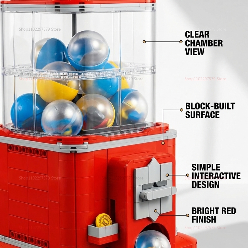 1343 PCS Otomat Yapı Taşları S - Arcade Toy Vending Machine incelemesi ve fiyatı