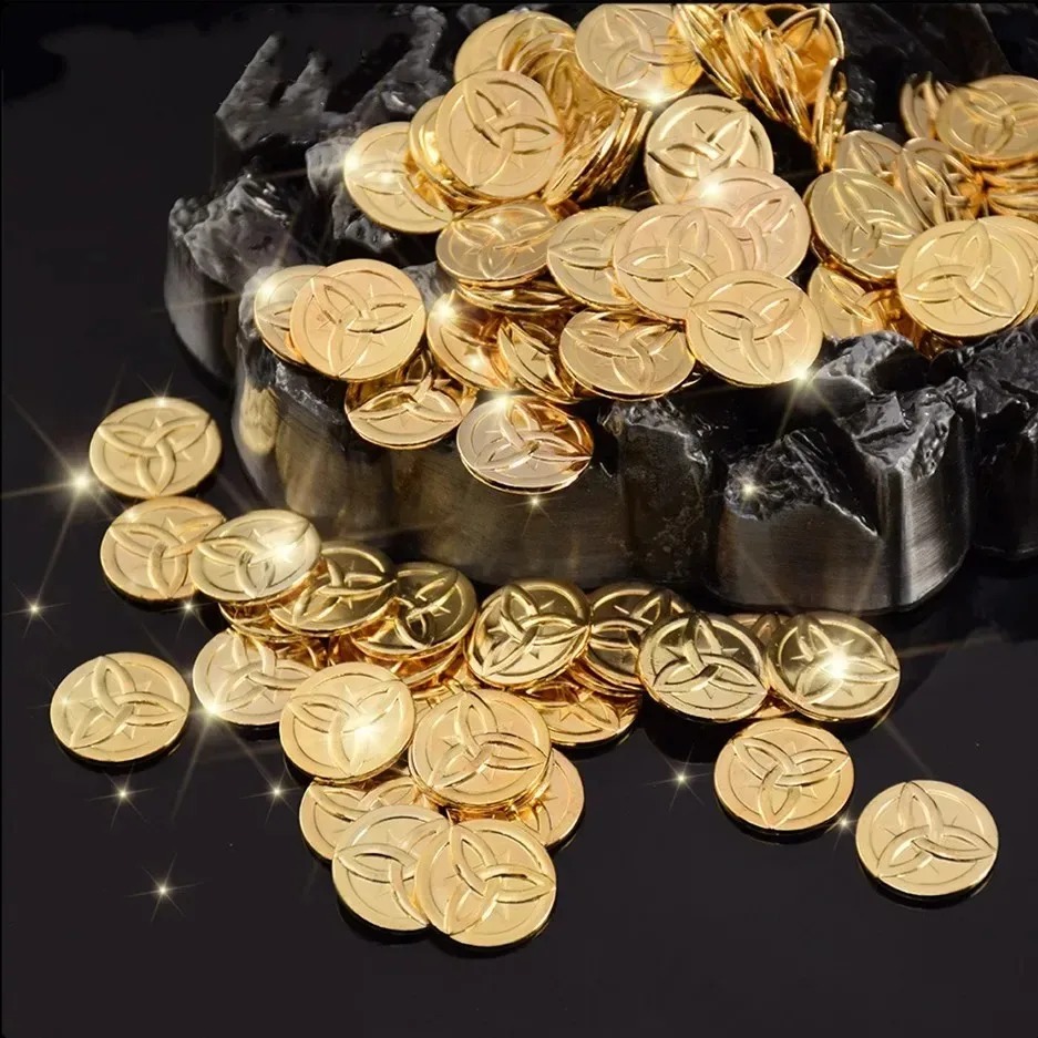 10 adet Genshin Etki Çinko Ala - Arcade Game Coin incelemesi ve fiyatı