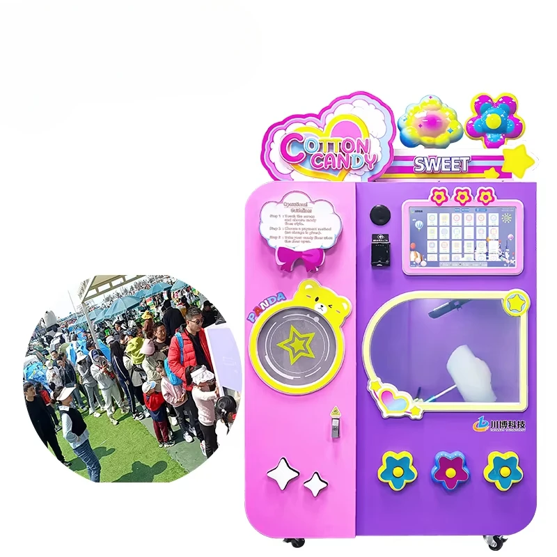 Özelleştirilmiş Pamuk Şeker Ot - Commercial Vending Machine incelemesi ve fiyatı